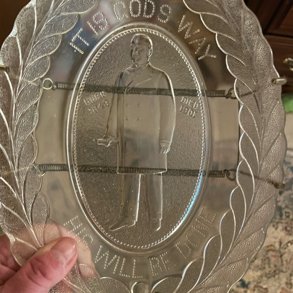 Glass plate with Saying from GOD!!! Collectible piece make offer